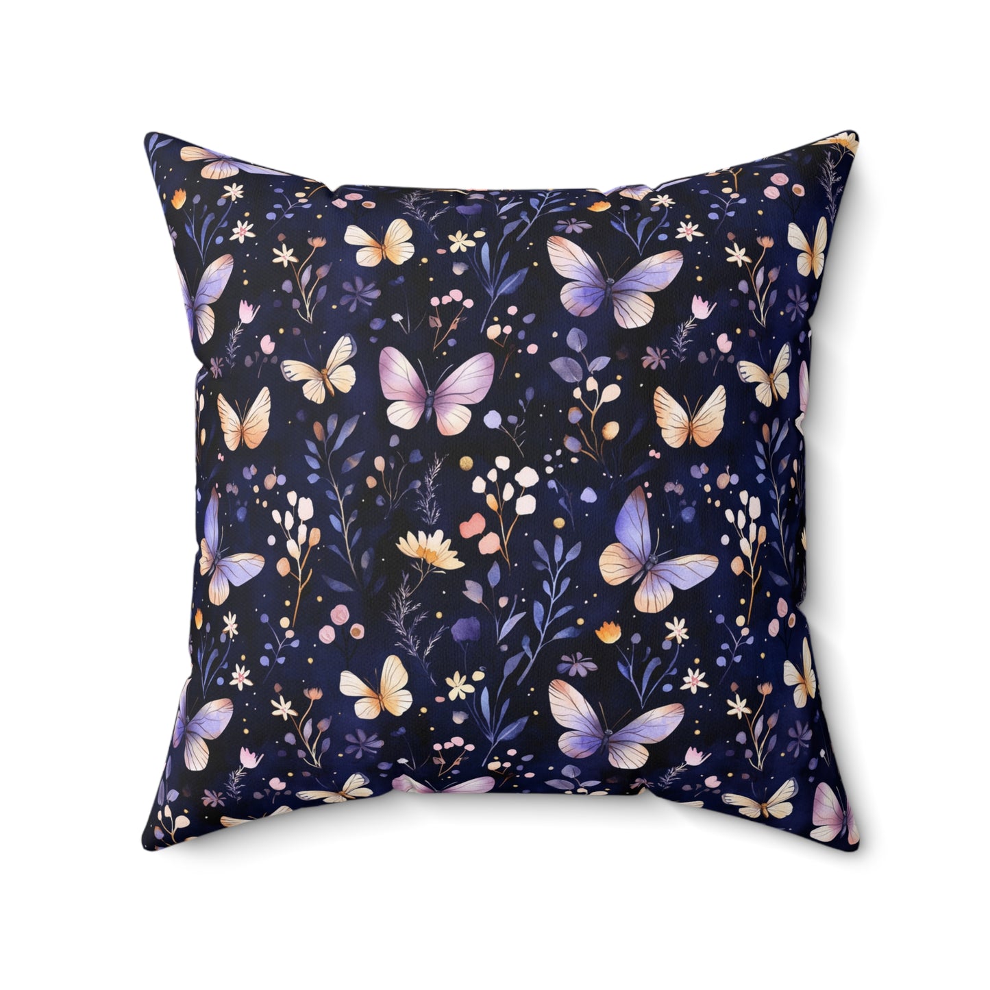Butterfly Garden Decor Pillow, Cozy Floral Accent Pillow, Nature-Inspired Home Decor, Gift for Nature Lovers, Spring Celebration