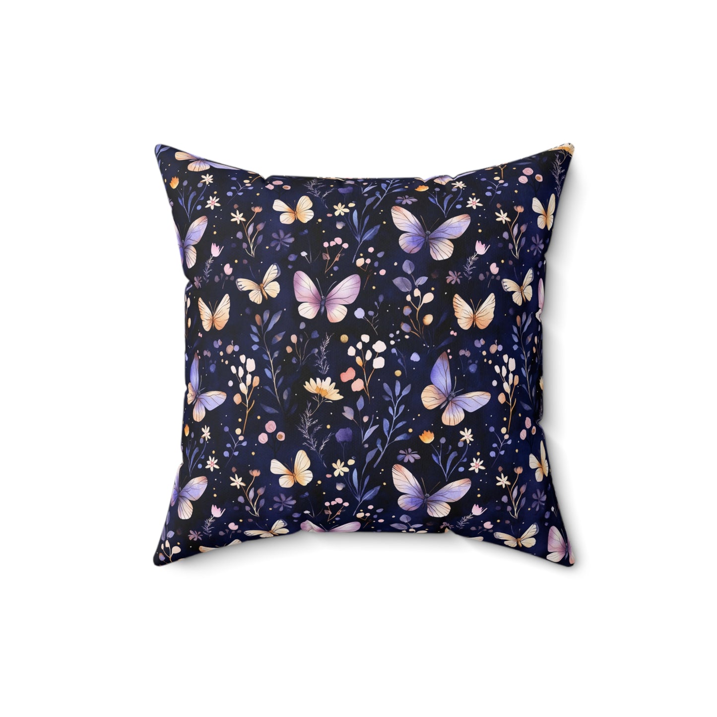 Butterfly Garden Decor Pillow, Cozy Floral Accent Pillow, Nature-Inspired Home Decor, Gift for Nature Lovers, Spring Celebration