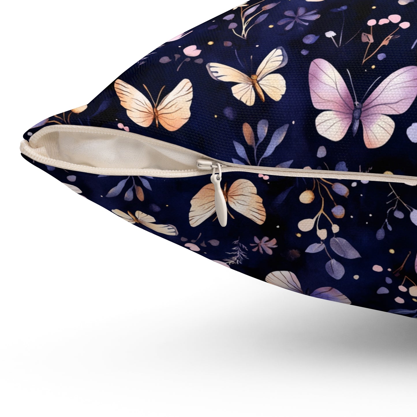 Butterfly Garden Decor Pillow, Cozy Floral Accent Pillow, Nature-Inspired Home Decor, Gift for Nature Lovers, Spring Celebration