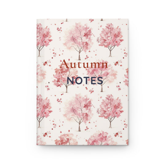 Autumn Floral Hardcover Journal for Notes, Nature-Inspired Notebook, Gift for Writers, Diary, Fall Decor