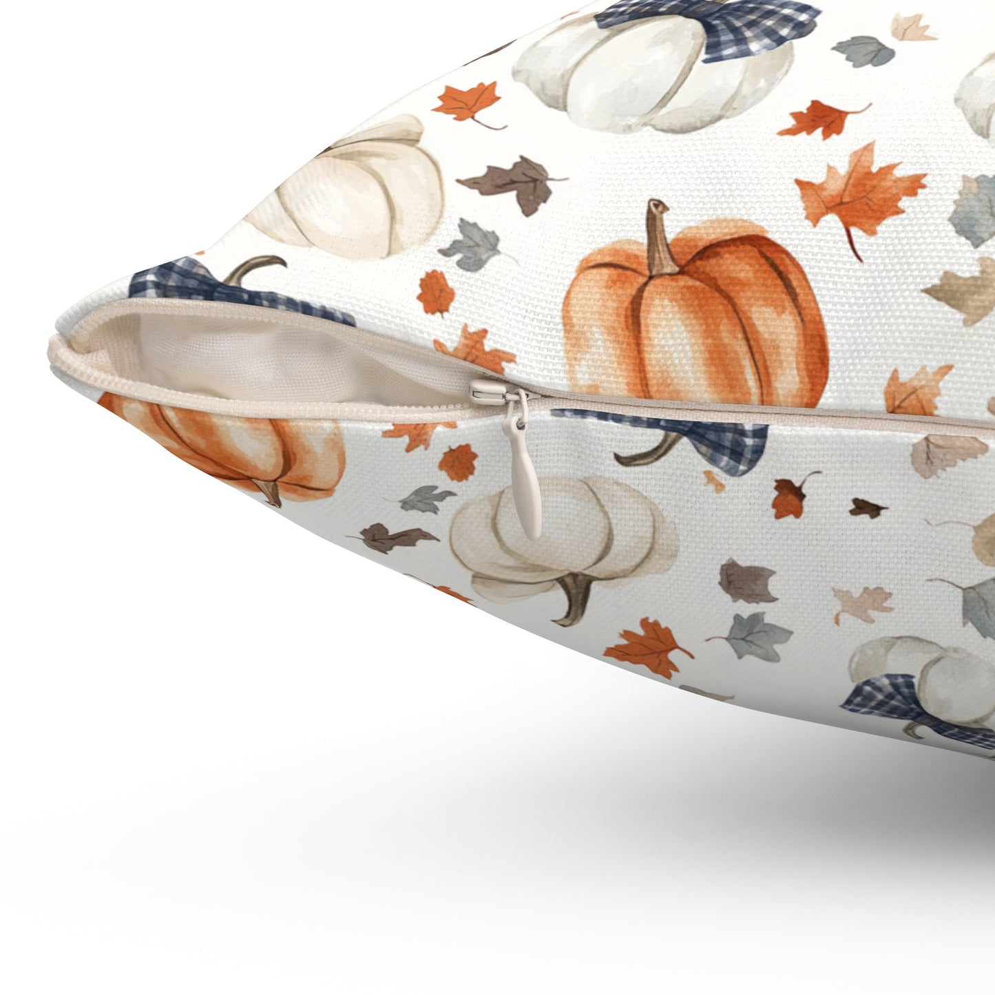 Autumn Pumpkin Throw Pillow, Cozy Fall Decor, Halloween Cushion, Farmhouse Style Pillow, Seasonal Home Accent