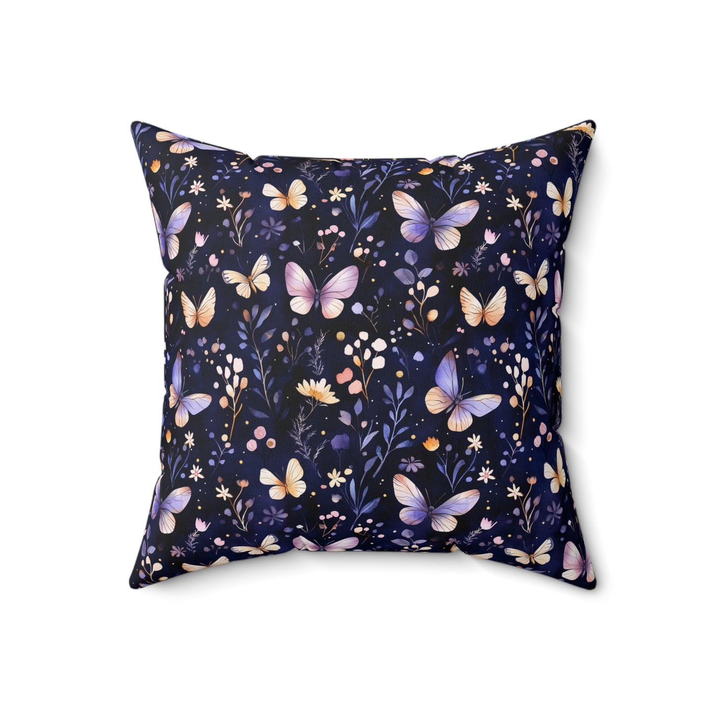Butterfly Garden Decor Pillow, Cozy Floral Accent Pillow, Nature-Inspired Home Decor, Gift for Nature Lovers, Spring Celebration