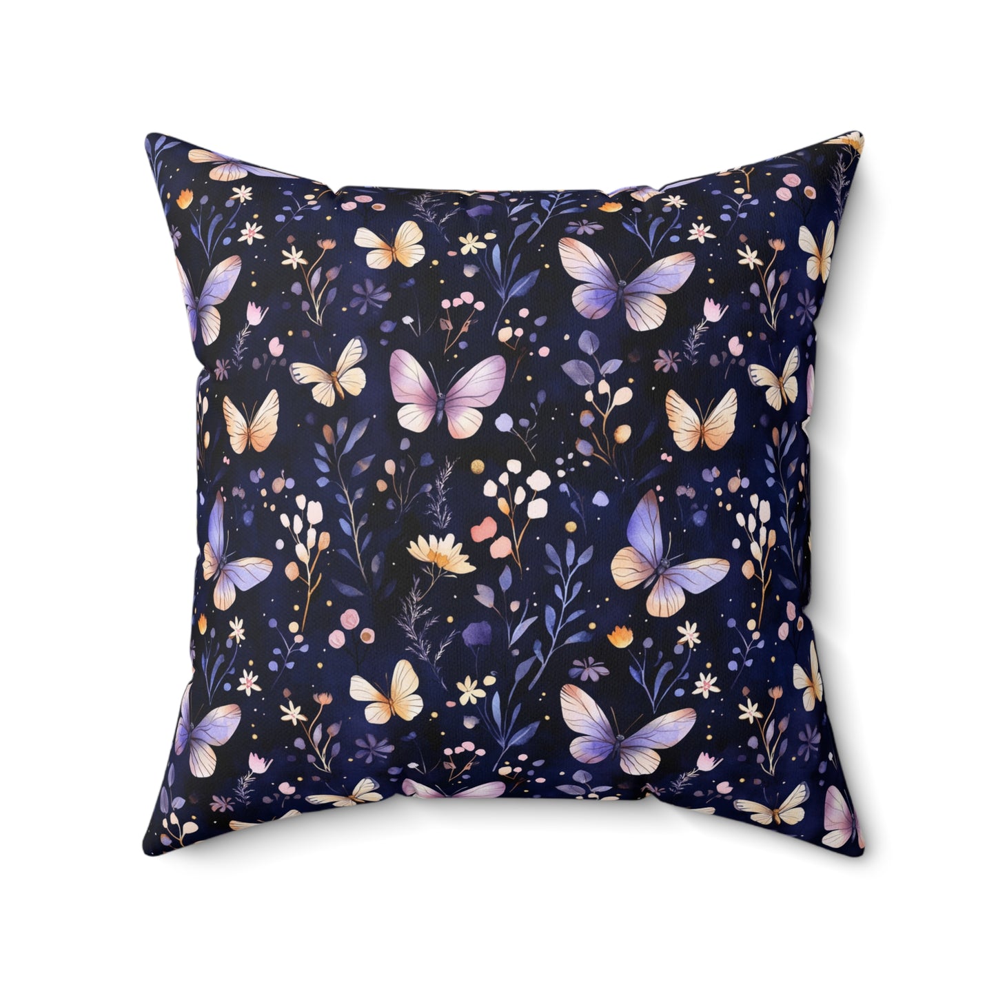 Butterfly Garden Decor Pillow, Cozy Floral Accent Pillow, Nature-Inspired Home Decor, Gift for Nature Lovers, Spring Celebration
