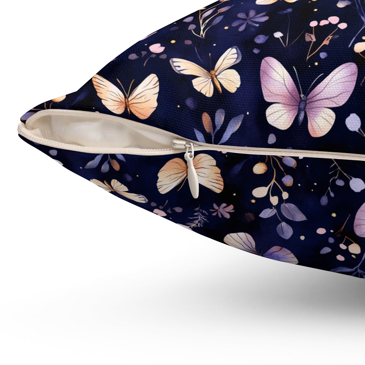 Butterfly Garden Decor Pillow, Cozy Floral Accent Pillow, Nature-Inspired Home Decor, Gift for Nature Lovers, Spring Celebration