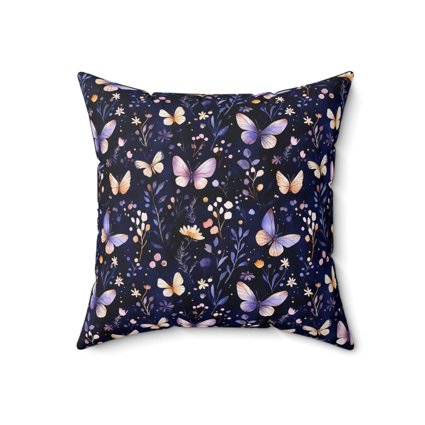 Butterfly Garden Decor Pillow, Cozy Floral Accent Pillow, Nature-Inspired Home Decor, Gift for Nature Lovers, Spring Celebration