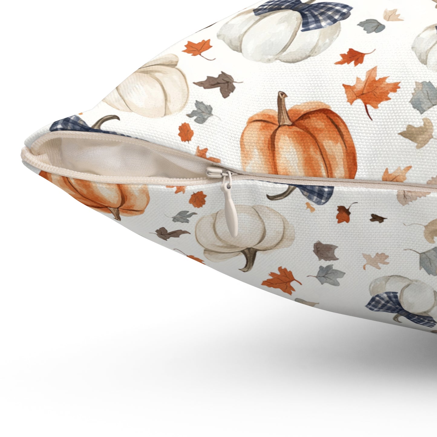 Autumn Pumpkin Throw Pillow, Cozy Fall Decor, Halloween Cushion, Farmhouse Style Pillow, Seasonal Home Accent