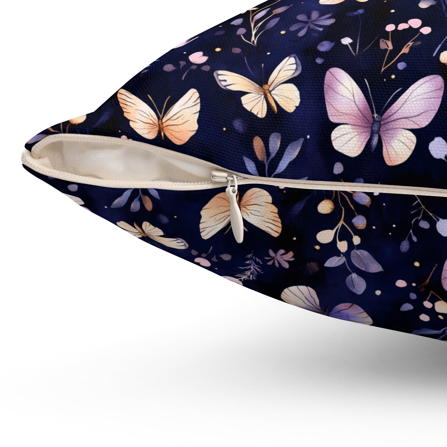 Butterfly Garden Decor Pillow, Cozy Floral Accent Pillow, Nature-Inspired Home Decor, Gift for Nature Lovers, Spring Celebration