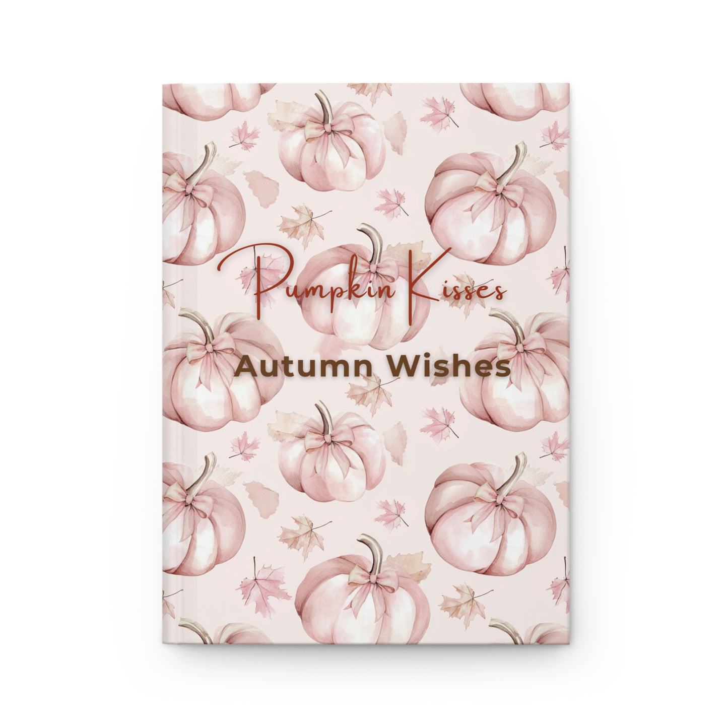 Autumn-Themed Hardcover Journal with Pumpkin Design, Seasonal Notes, Fall Gift, Writing Journal, Autumn Wishes