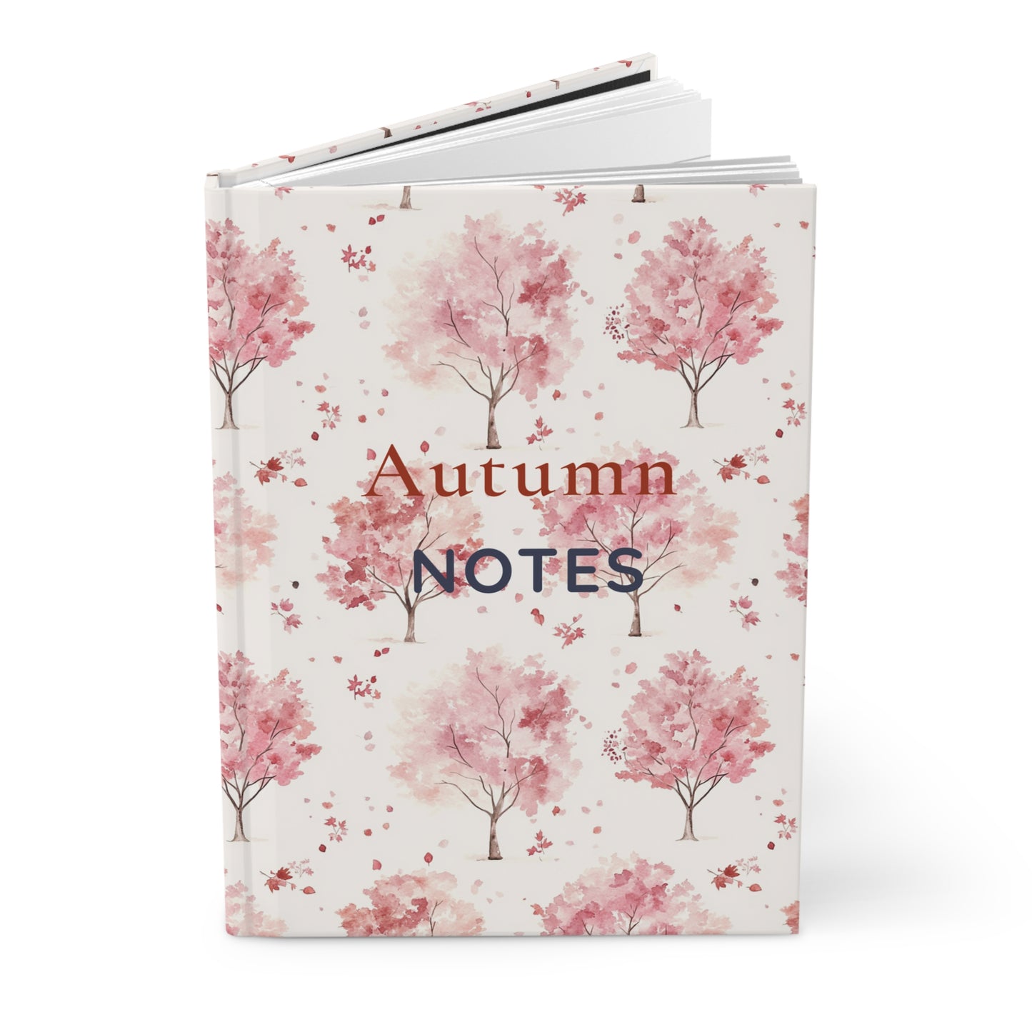 Autumn Floral Hardcover Journal for Notes, Nature-Inspired Notebook, Gift for Writers, Diary, Fall Decor