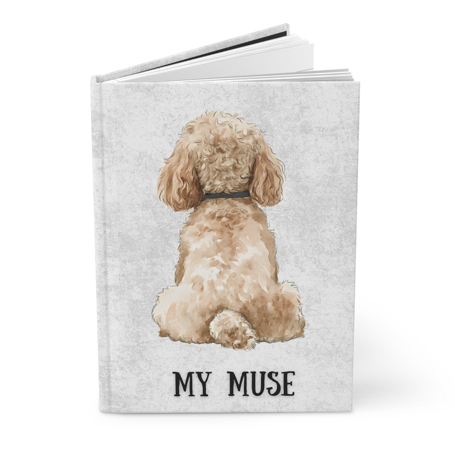 My Muse Dog Theme Hardcover Journal | Pet Lover Gift, Inspirational Notebook, Cute Writing Journal, Animal Lover Stationery